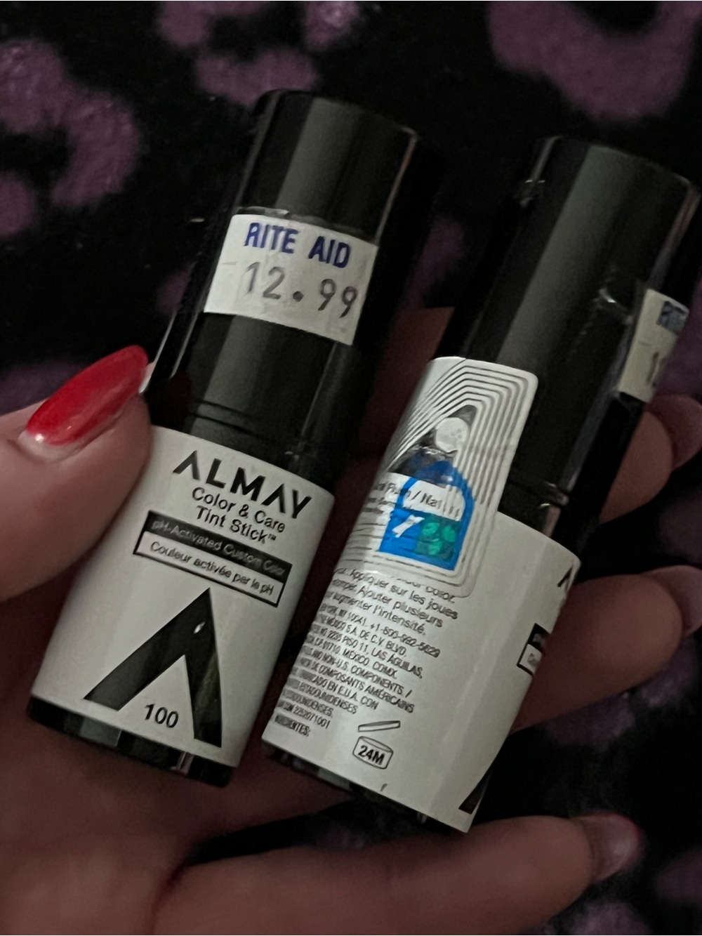 ONE NEW Almay Color & Care Tint Stick - 100 ph activated custom color NEW